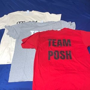 3 TEAM POSH SHIRTS